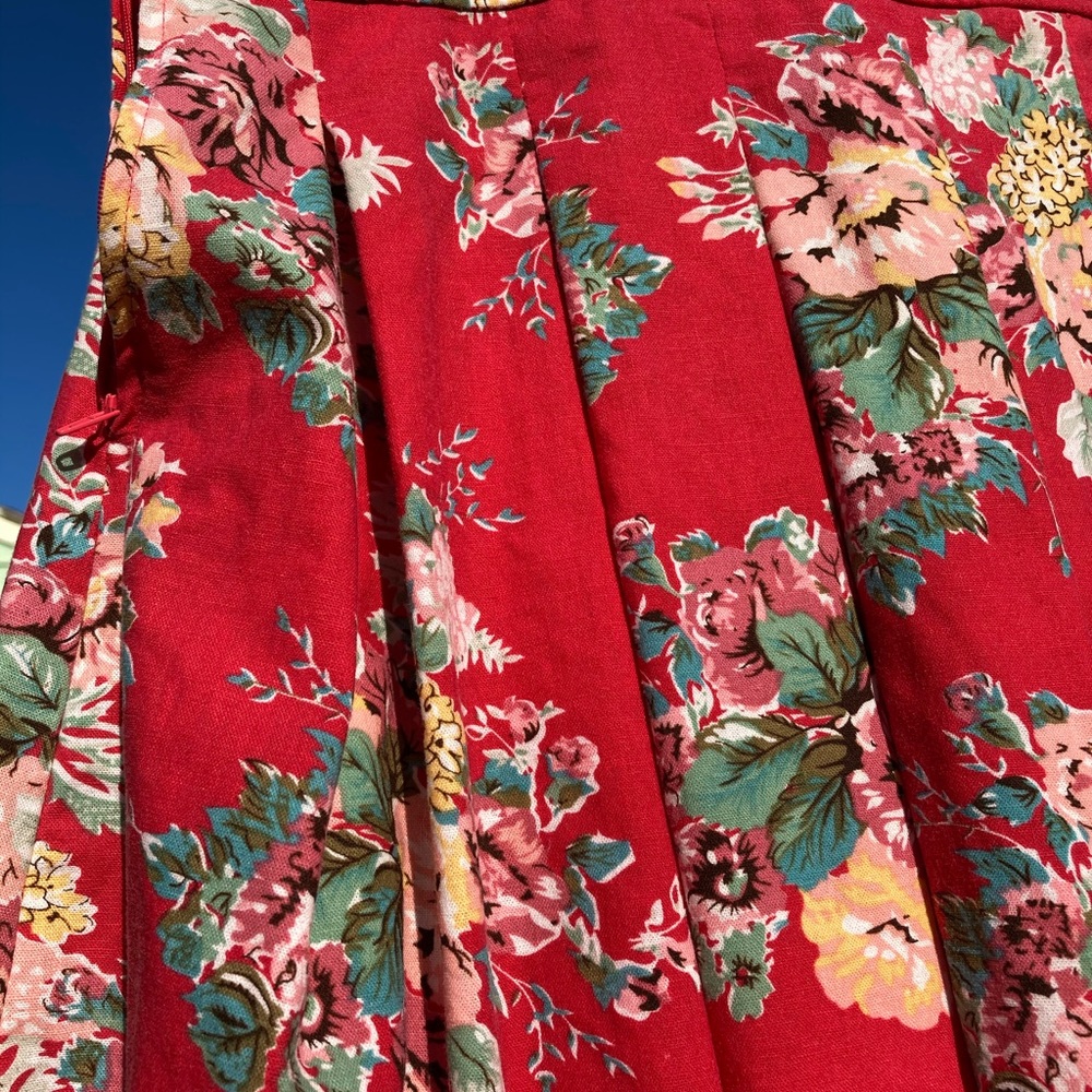A-Line Floral Midi Dress - Picture 8 of 16